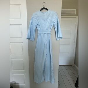 SHEIN  Light Blue Jumpsuit with Belt XS